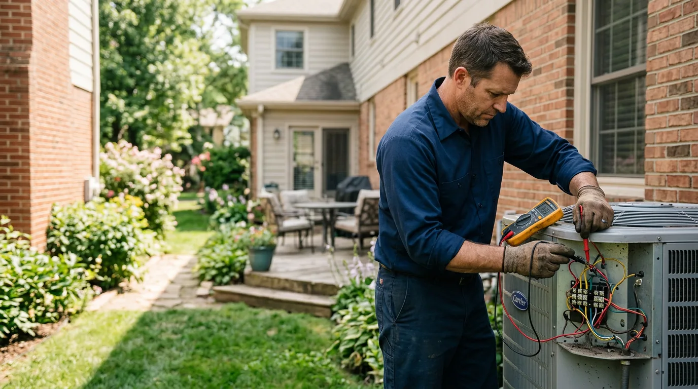 HVAC technician working near Beech Grove, KY